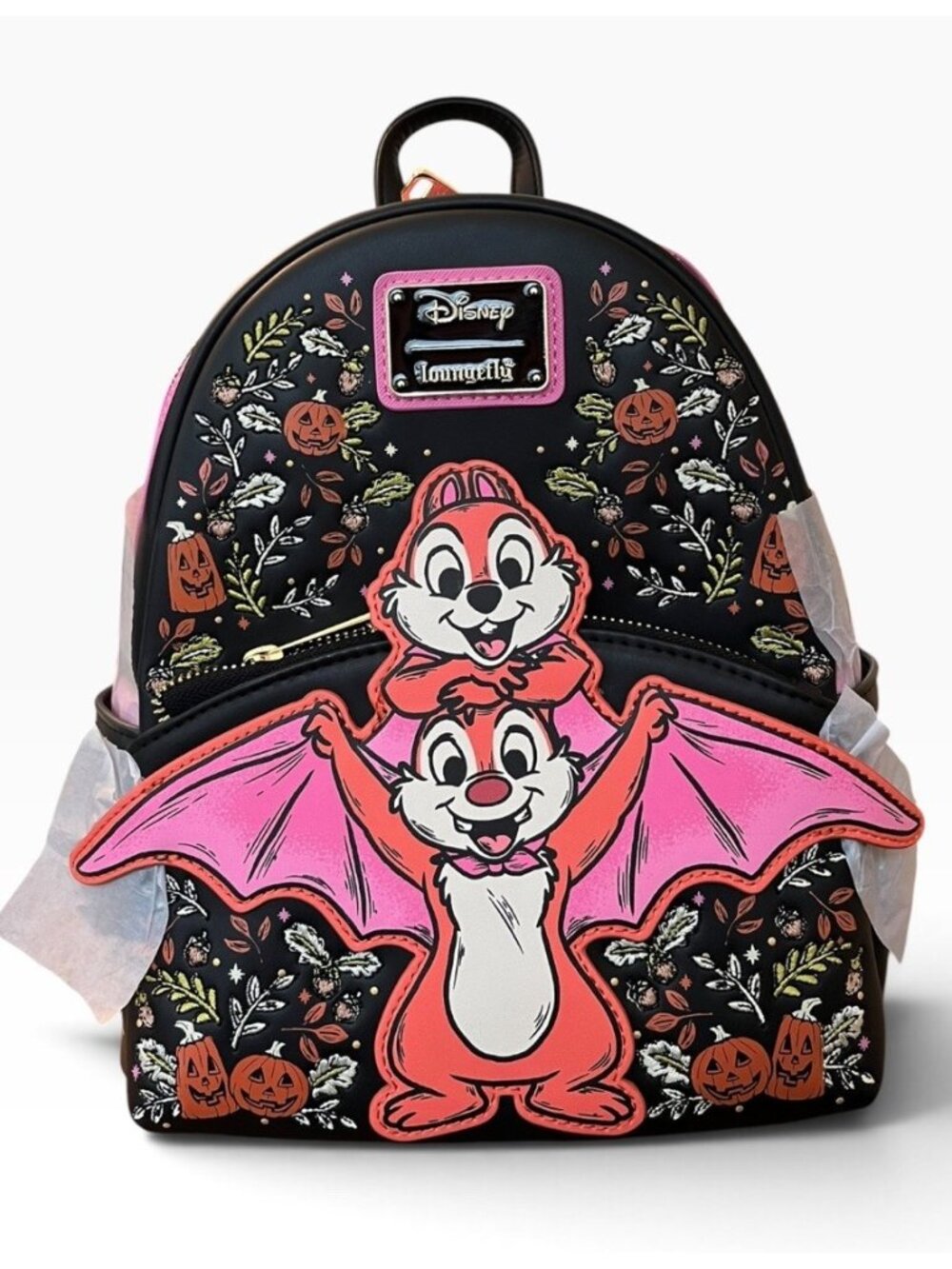 Loungefly Disney Chip & Dale Halloween Bat Costume Mini Backpack Bats Bag NWT